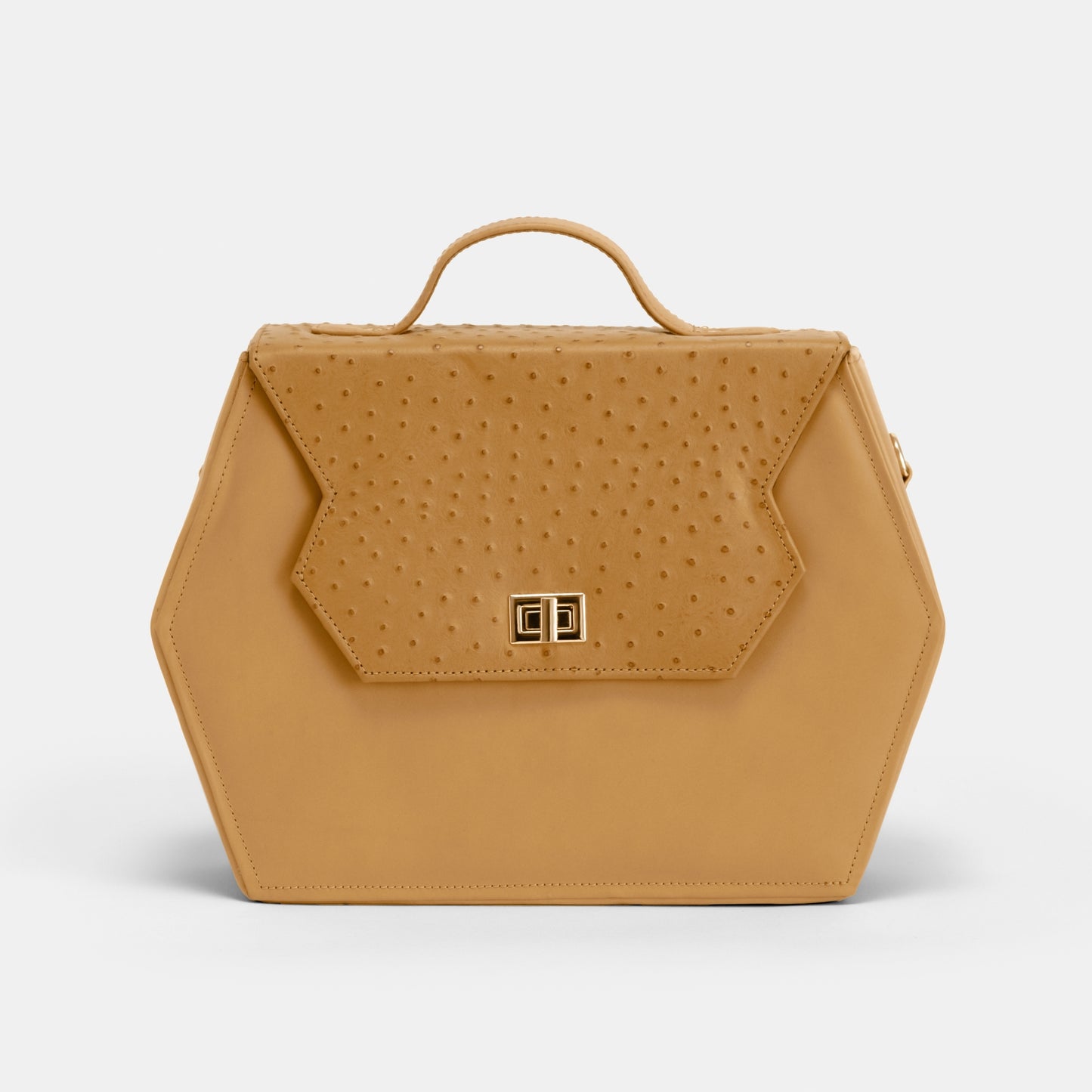 Stella Tan Ostrich Satchel