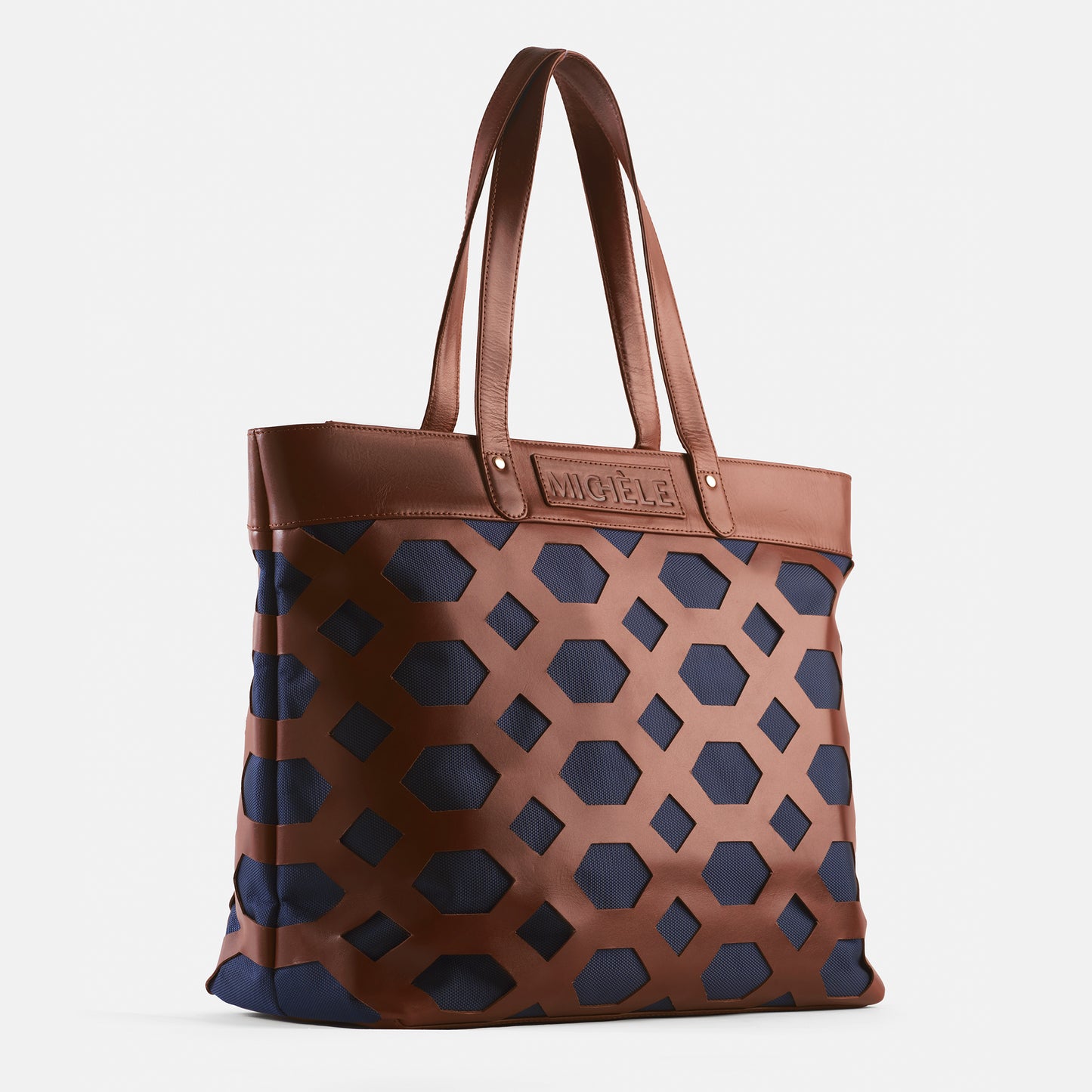 Amelia Tan Honeycomb Tote