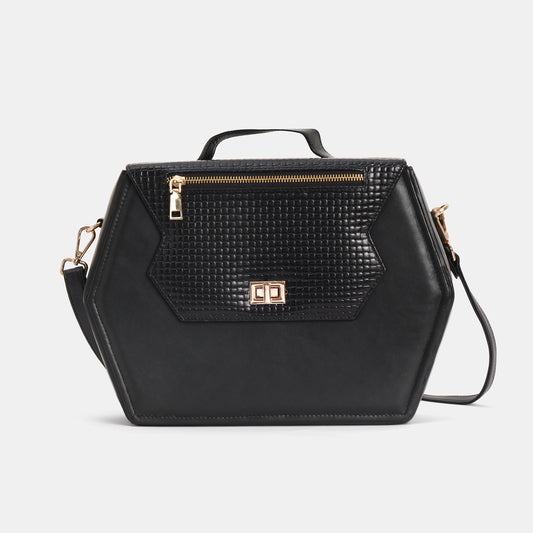 Stella Black Satchel